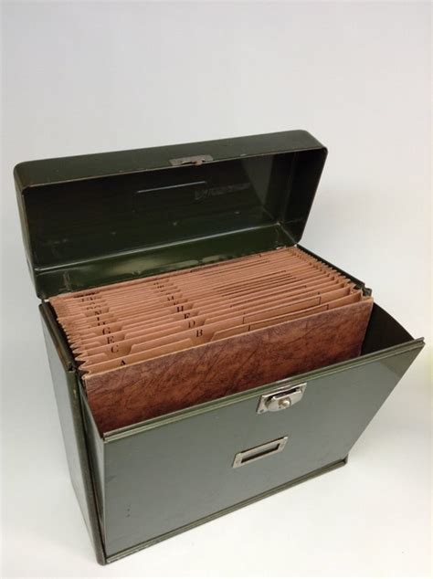 green metal file box|best box files.